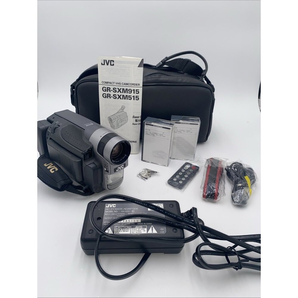 JVC Cam Corder Bundle For Parts Only Casssette Tapes Battery Camcorder Lot